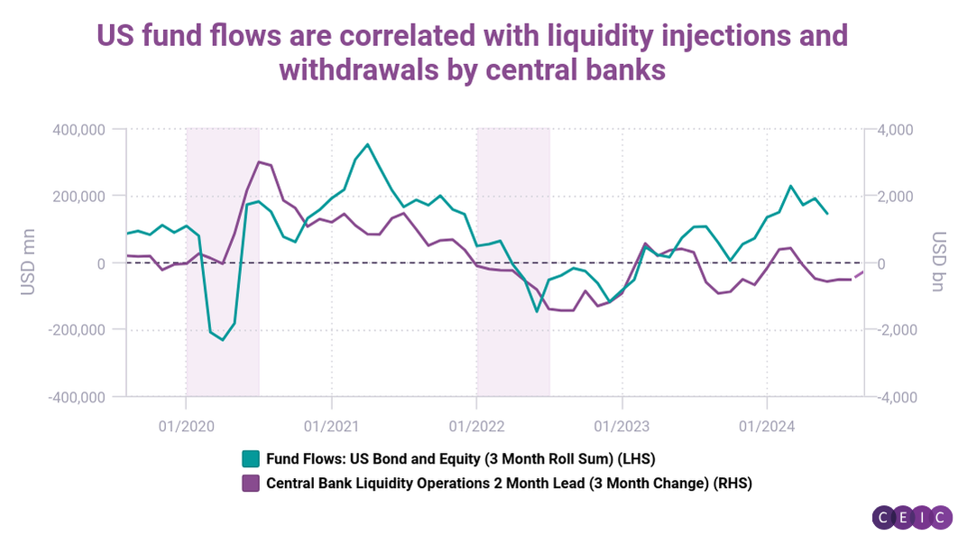 Injection Fund CEIC Article: How central bank liquidity shows up in US fund flows
